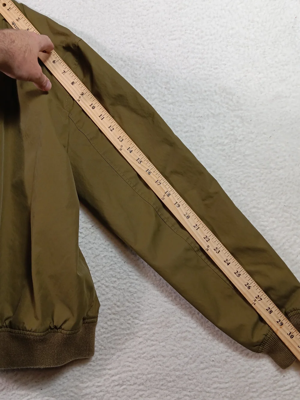 J Crew Jacket Mens Large Olive Green Military Flight Bomber G7583